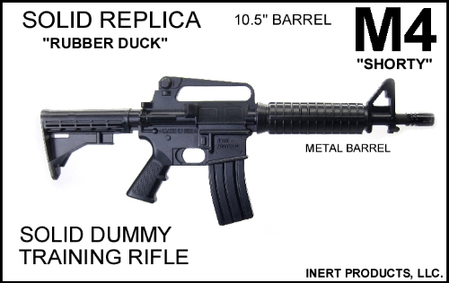 Inert, Replica M4 Solid Dummy Training Rifle (SHORTY) - Click Image to Close